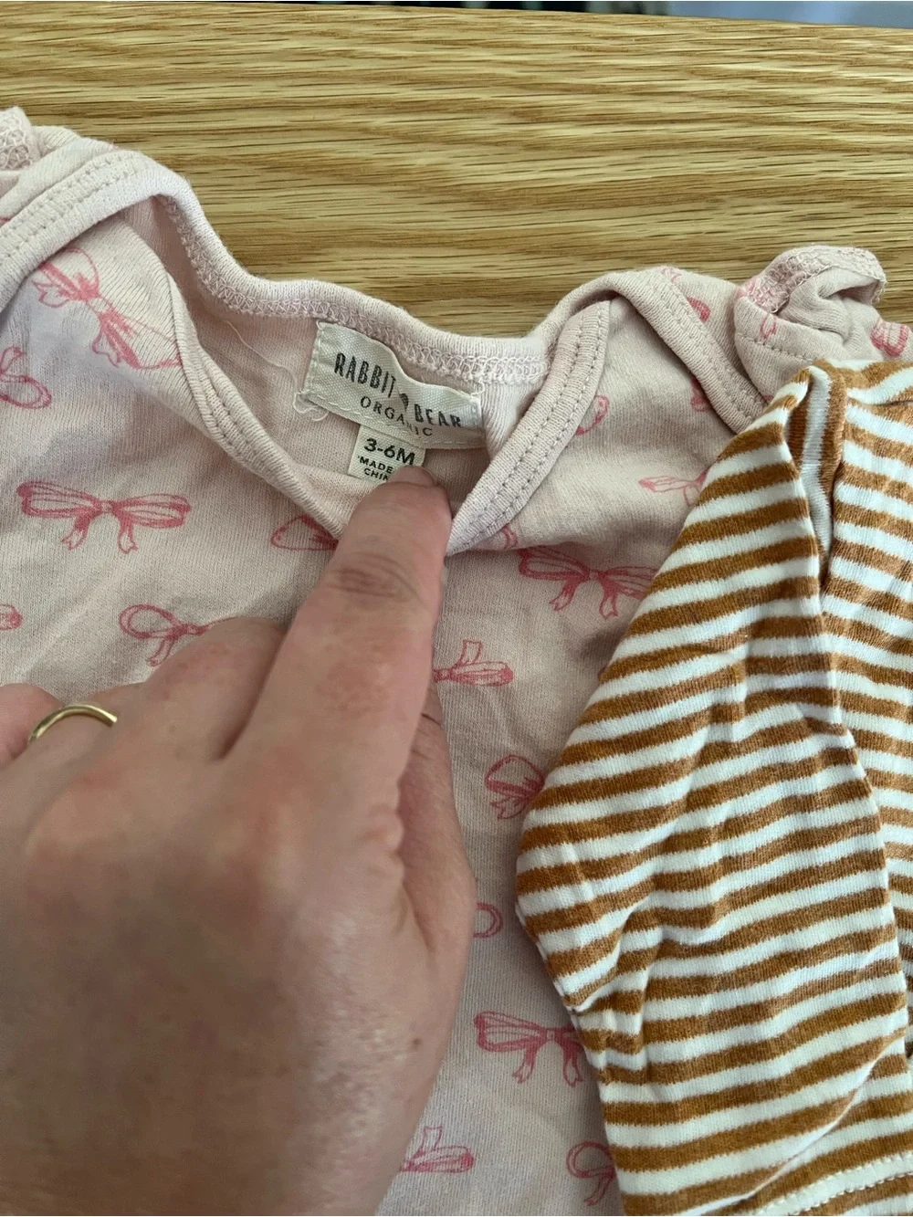 3-6M Baby Girl Clothing Bundle Rabbit Bear Organic Carter’s 7 Pc Outfit Lot